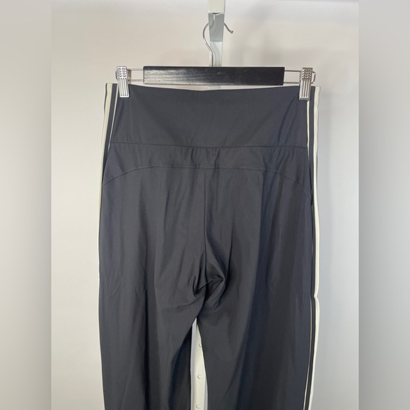 Athleta | Meridian Wide Leg Pants Side Stripes High Rise Black White Size Small - Picture 6 of 10